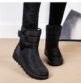 Bottes à talons compensés chaudes de style hivernal